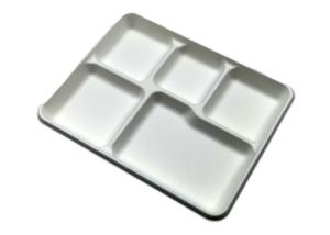 Quality School Bagasse Biodegradable Food Trays 260x210x24mm wholesale