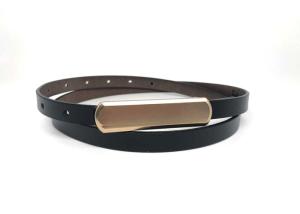 Quality Adjustable Skinny Slim 1.4cm Womens Genuine Leather Belt wholesale