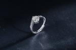 0.5 1 Carat 6 Prong Moissanite Engagement Ring D VSS1 925 Sterling Silver Custom