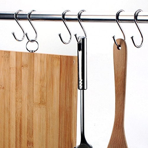 Stylish and Durable S-shaped Metal Hooks for Home Decor in Living Room Bedroom Kitchen