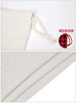 Personalized Linen Christmas Sublimation Drawstring Bag Customized Various Sizes