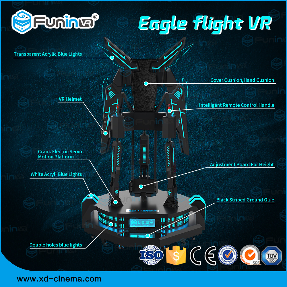 One Player 9D Virtual Reality Simulator Eagle Flight VR Theater Movie System