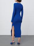 Midi Elegant Dresses Women Dresses Formal Work Casual Knitted Female One Piece