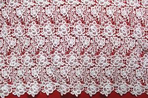 Quality Apparel Accessories Chemical Lace Fabric Water Soluble Embroidery lace fabric wholesale