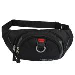 Zipper Closure Waterproof Waist Pouch Nylon Women Fanny Pack 13cm High