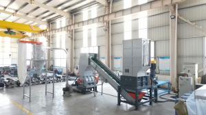 Quality HDPE Blue Drum Foamed Container Four Shaft Axis Plastic Recycling Shredder wholesale