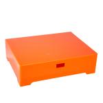 Custom orange pmma acrylic decorative trays manufacturer for hotel supply
