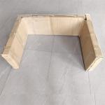 Outdoor GRC Concrete Table Chair Bench Irregular Shape Garden Furniture Set