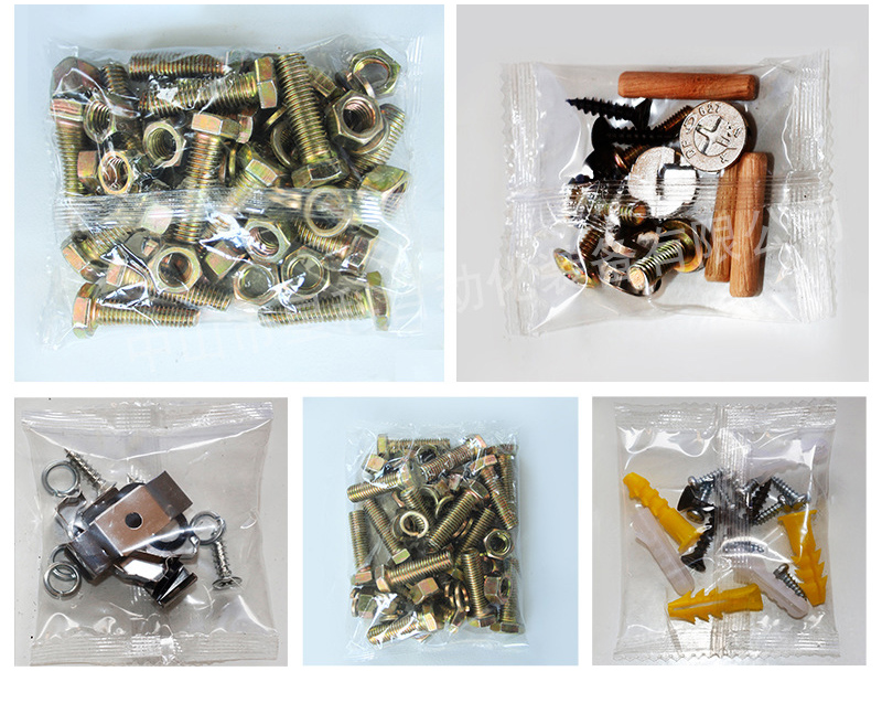 Multipurpose Automatic Screw Pouch Packing Machine Four Bowls Bag Counting Filling Sealing Hardware Packaging Machine