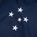 Blue Football Training Tracksuit Jacquard Soccer Training Kit Set