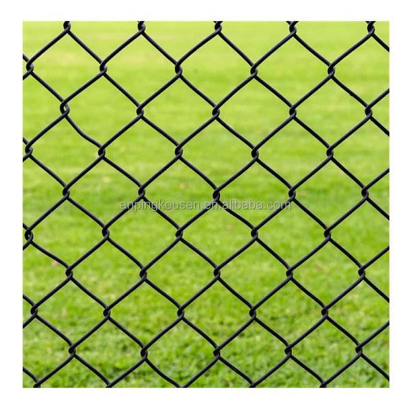 Low Carbon Steel Wire Easily Diamond Mesh Cyclone Fence PVC Coated Chain Link
