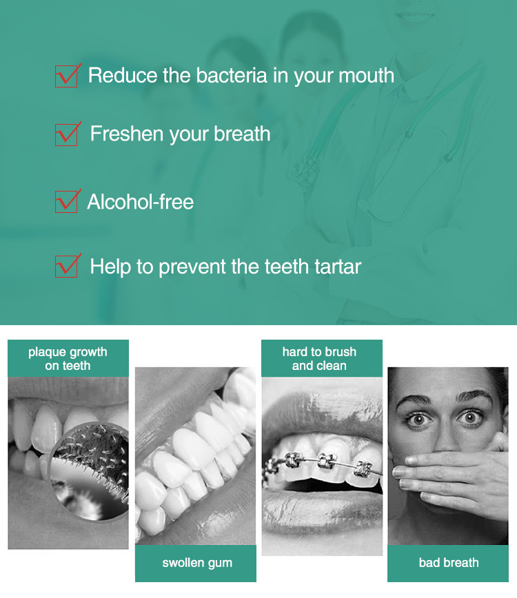 OEM Coconut Oil Mouthwash , ODM Minty Fresh Mouthwash