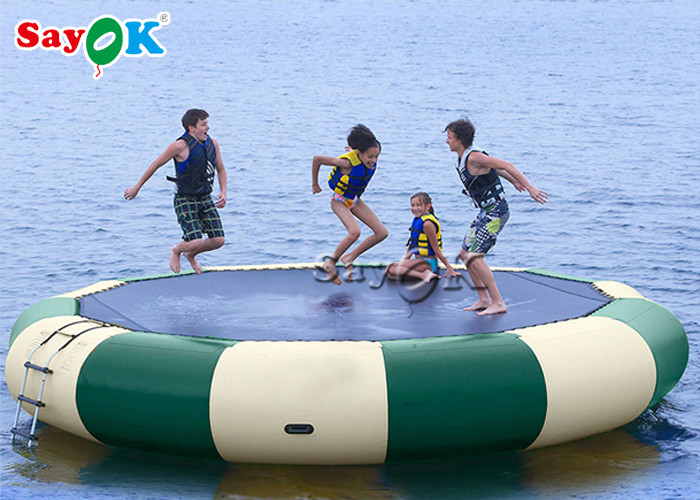 Baby Inflatable Water Trampoline / Durable Inflatable Aquatic Trampoline