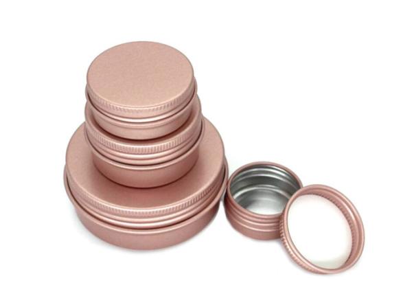 Matte pink Emboss Printing Hair Wax Cosmetic Cream Tin Container Metal Aluminum