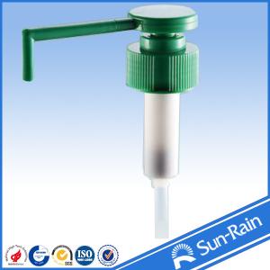 Quality Long nozzle green plastic closure 28 lotion pump dispenser from China yuyao wholesale
