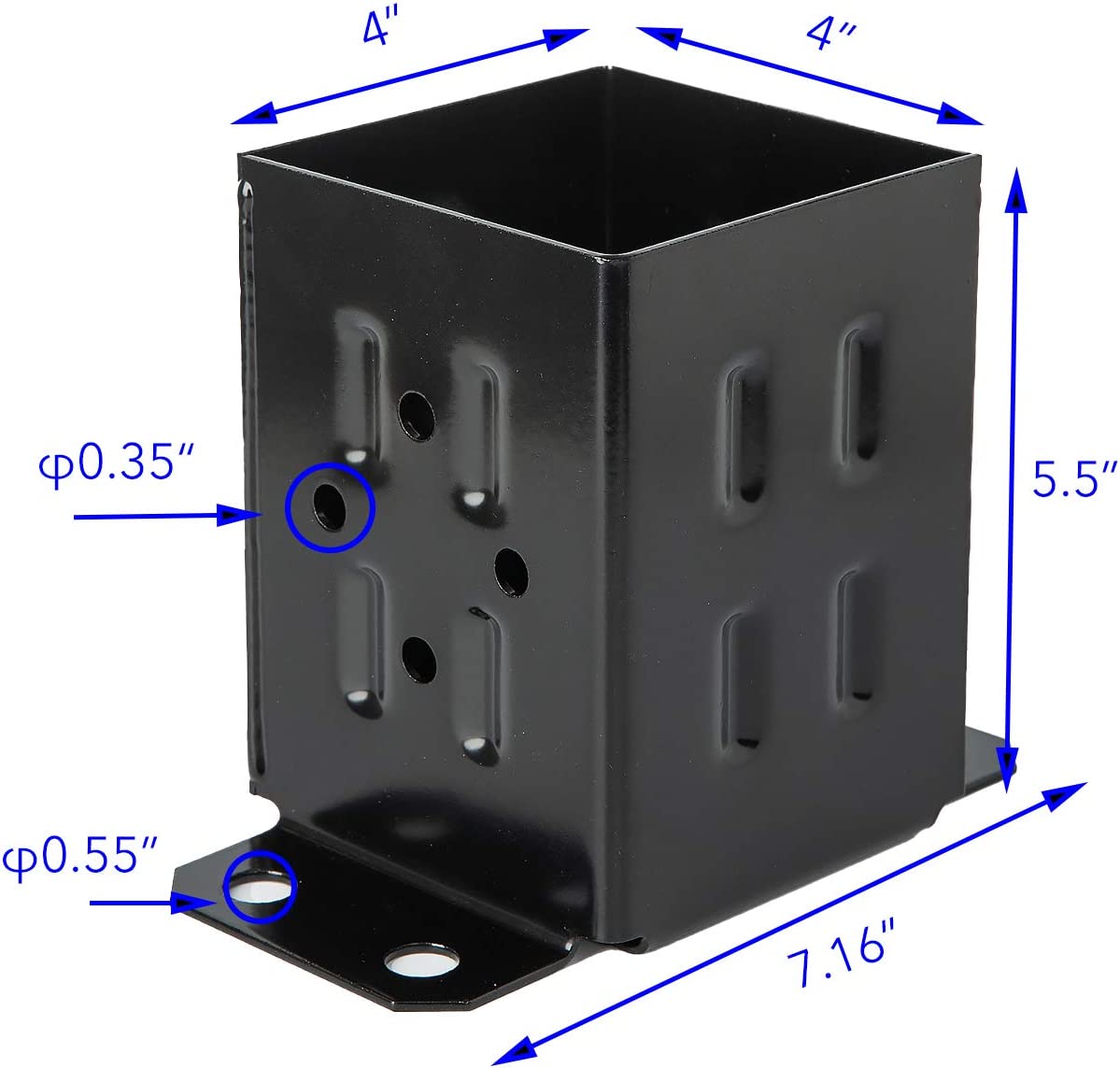 Stamping Punching Bending Process 90 Degree Right Angle Brackets for Outdoor Pergolas