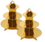 Dessert Three Layers Disposable Party Paper Cupcake Stand