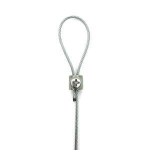 Quality Phillips Screws Wire Rope Small Clip Wire Rope Grips Cable Gripper Wire Steel Suspension wholesale
