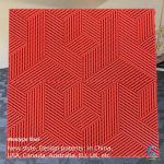 Red Heavy Duty Interlocking Floor Tiles 40x40cm Large Garage Floor Mat