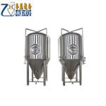 Silver Color Beer Making Machine , Craft Beer Plant Fermenting Equipment
