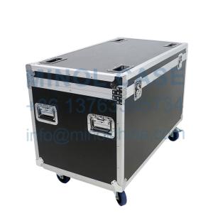Quality Aluminum Durable Utility Truck Pack Transport Flight Case 45 Rubber-Lined Cable Truck Road Case With Heavy Duty Caster wholesale