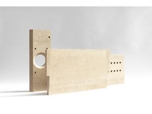Quality Vermiculite Baffle Furnace Insulation Panels Shock Resistant Nontoxic wholesale