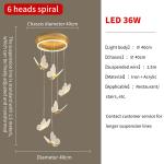 Pendant Chandelier For Ladder Revolving Staircase Butterfly Lighting（WH-NC-83)