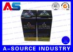 Silver Embossing 10ml Vial Boxes For Glass Bottles Moving Hologram Medicine