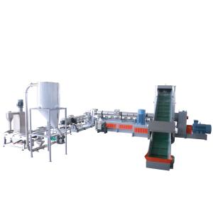 Quality LDPE BOPP Plastic Film Recycling Three Machine Integrated Pelletizing Line wholesale
