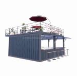 Modern Design Mobile Container Bar for Urban Houses Fully Equipped Prefab
