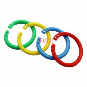 Quality 30mm Double Buckle Plastic Loose Leaf Binder Rings Environmental Protection wholesale
