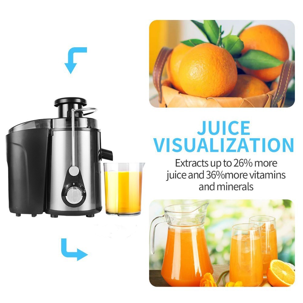 1000 ml new original Electric Juicer Juicer Machine Fruit and Vegetable Juicer Extractor Wide Mouth Centrifugal Dual-Sp