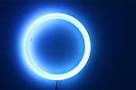 Cotton Light Cob Led Angel Eyes Car Headlight Aperture 70MM RED BLUE Fog Lamp 12