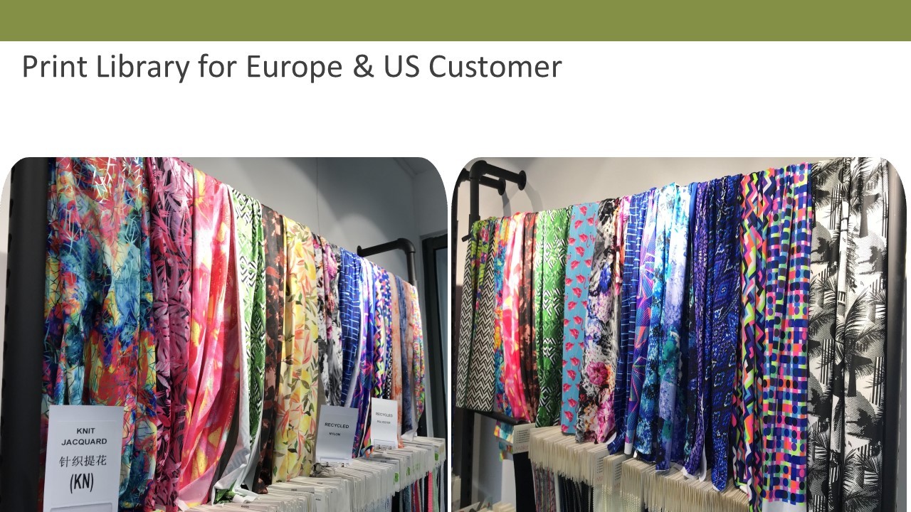 UV Ribbed Activewear Knit Fabric Digital Printing Stretch Yoga Wear