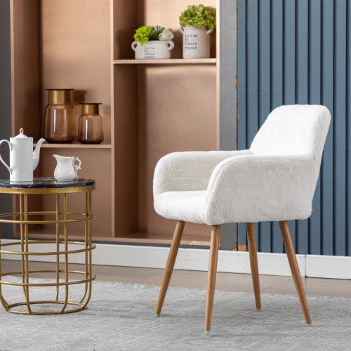 Set of 2 Modern Nordic Design Comfortable Dining Chairs with Iron Metal Legs Product Size 23.23*18.11*31.1" Upholstered