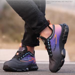 Quality Flying Weave Work Air Cushion Sole Industrial Safety Shoes wholesale