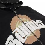 Custom Wholesale 100% Cotton Premium 3D Full Zip up Puff Print Hoodie