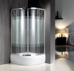 Quality 4mm Glass Quadrant Shower Enclosure With Handle / Wheels wholesale