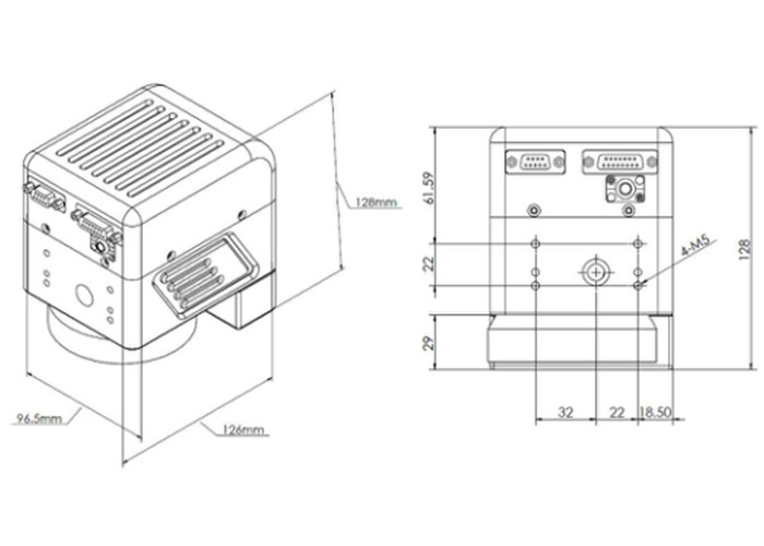 High Precision EZCAD Laser Scan Head For Fiber Laser Engraving Machine