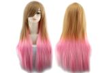 Adult Size Bright Colored Human Hair Wigs Comb Easily Comfortable To Wear