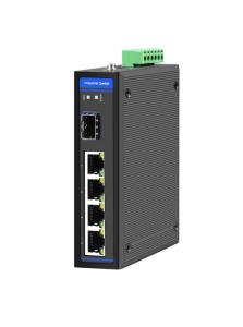 Quality 4 Port Industrial Media Converter 4x10/100/1 OOO Base-TX + 1x100/1000 Base-FXSFP wholesale