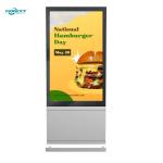 49 inch Silver Android Outdoor Fanless Vertical Digital Totem