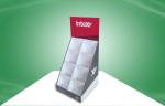 Custom A4 Flyer cardboard counter display stands , 8 Cells retail countertop