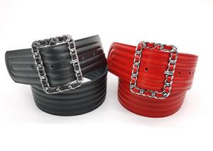 Quality Chain Acrossed Buckle 5.5cm Women's Fashion Leather Belts wholesale