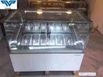 24 Gauge SS 304 Gelato Ice Cream Display Freezer 20 Pans