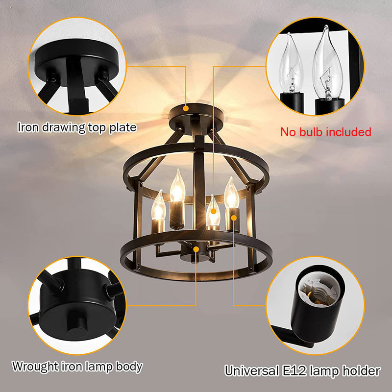 Retro American Vintage Chandelier Ceiling Light Farmhouse wholesale chandeliers(WH-CI-156)