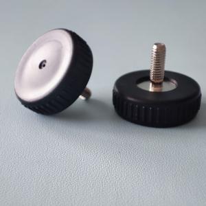 Quality Knurled Flat Head Thumb Screw Mill steel PA66 Hand Tighten / Hand Spin Screw wholesale