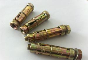 China Anti Skid Metal Hex Sleeve Anchor Bolt  Iron Material Shark Fin Type BSW Standard on sale