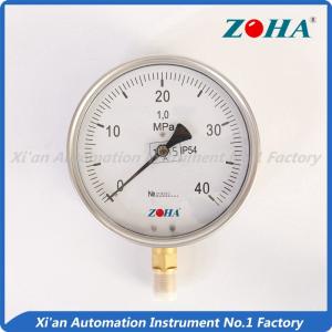 Quality Bayonet Half SS Oil Filled Pressure Gauge For Metallurgical Industry wholesale