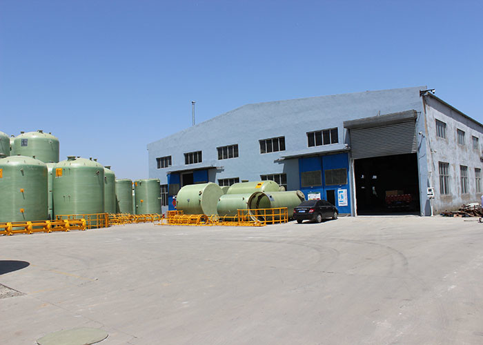 Anti Septic Cylindrical FRP Storage Tank 10000 Gallon For Storaging Acid